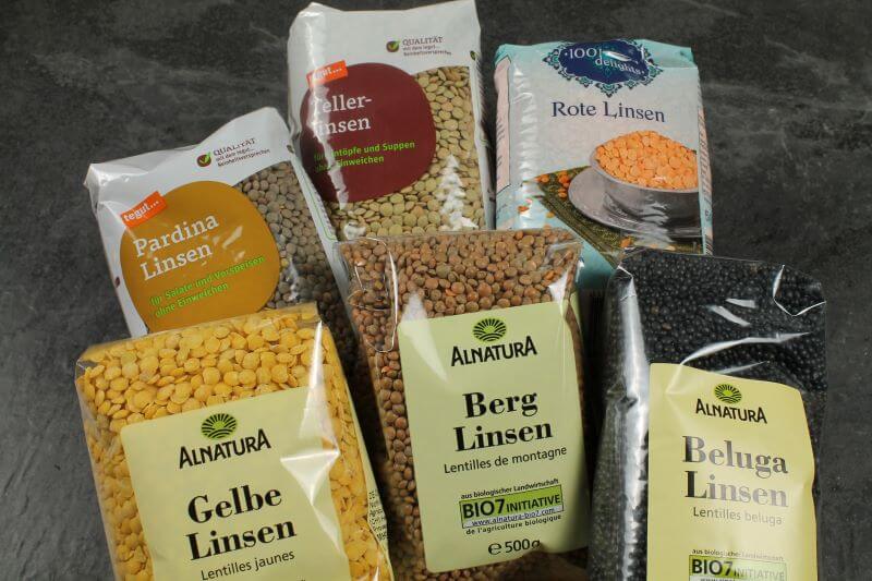 getrocknete Linsen getrocknete Linsen