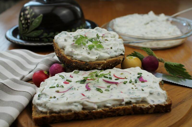 Brennnessel-Radieschen-Quark (vegetarisch)