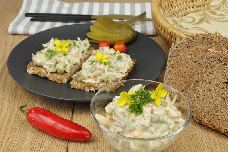 Veganer Fleischsalat