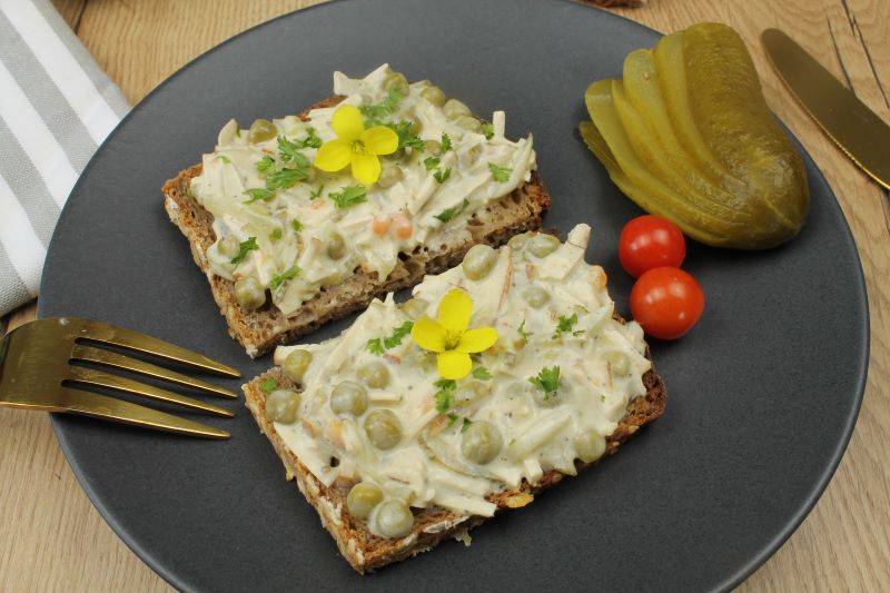 Veganer Fleischsalat