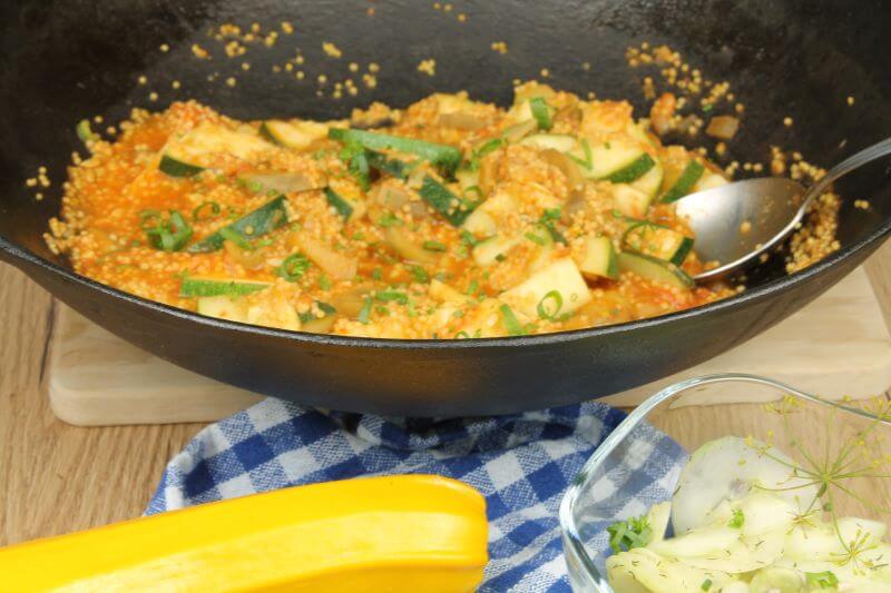 Hirse-Gemüse-Pfanne (vegan)