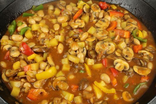 Fertiges Pilzgulasch Fertiges Pilzgulasch