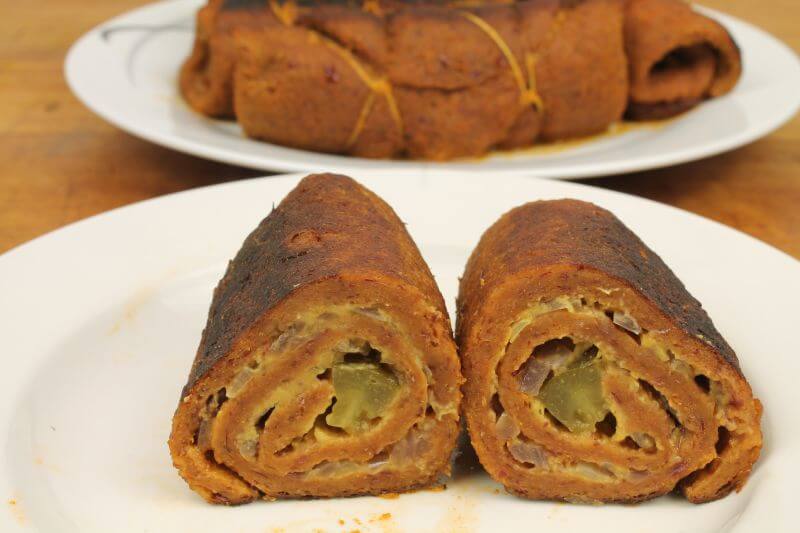 Roulade aufgeschnitten Roulade aufgeschnitten