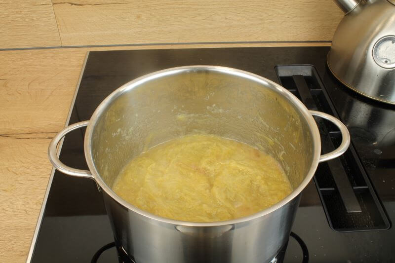 gekochter Rhabarber gekochter Rhabarber