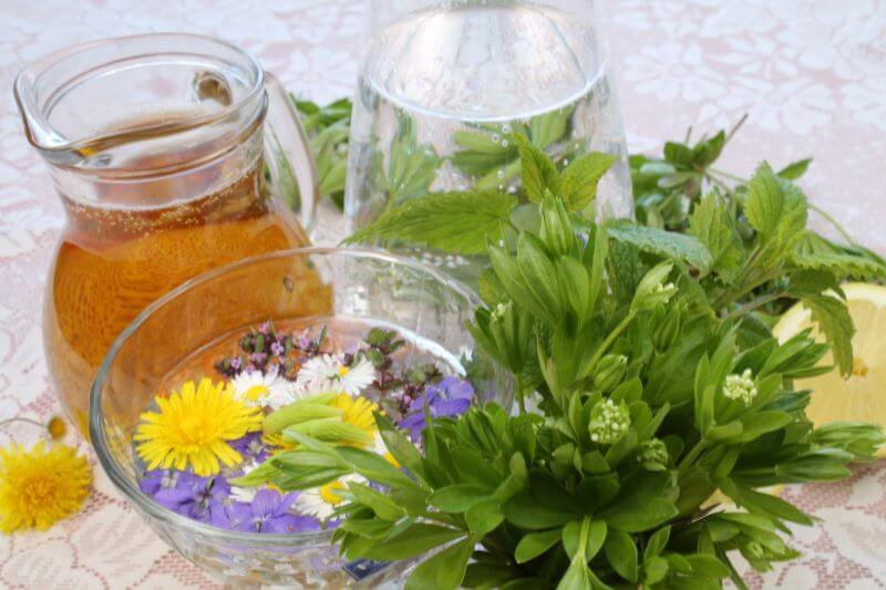 Zutaten Waldmeister-Apfelsaft