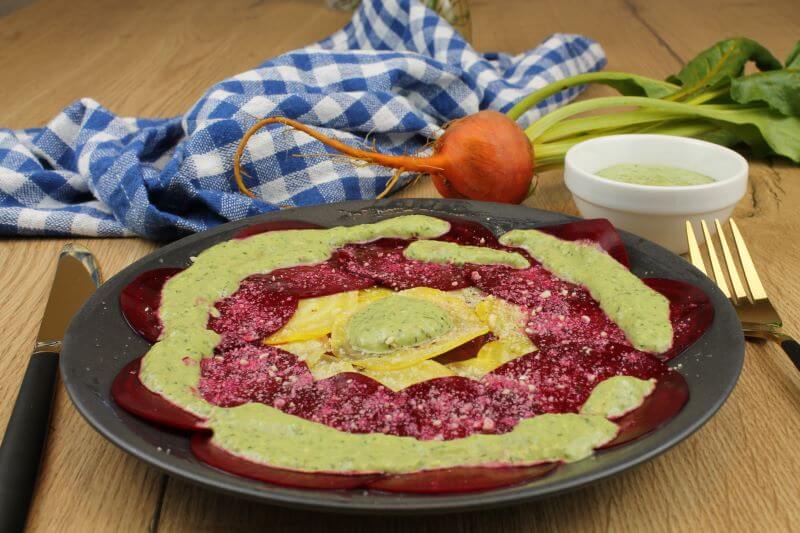 Mit Pesto oder Zitronensaft anrichten. Mit Pesto oder Zitronensaft anrichten.